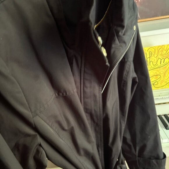 Ivanka Trump Black Trench Coat Windbreaker XL - Picture 10 of 16